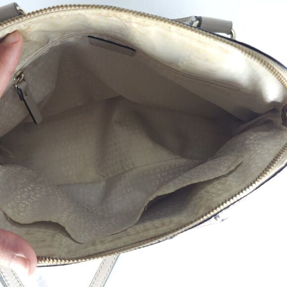 KATE SPADE NEW YORK Wellesley Rachelle ivory Leather Satchel Bag Purse - Picture 7 of 16
